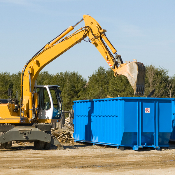 how many times can i have a residential dumpster rental emptied in Eucha Oklahoma